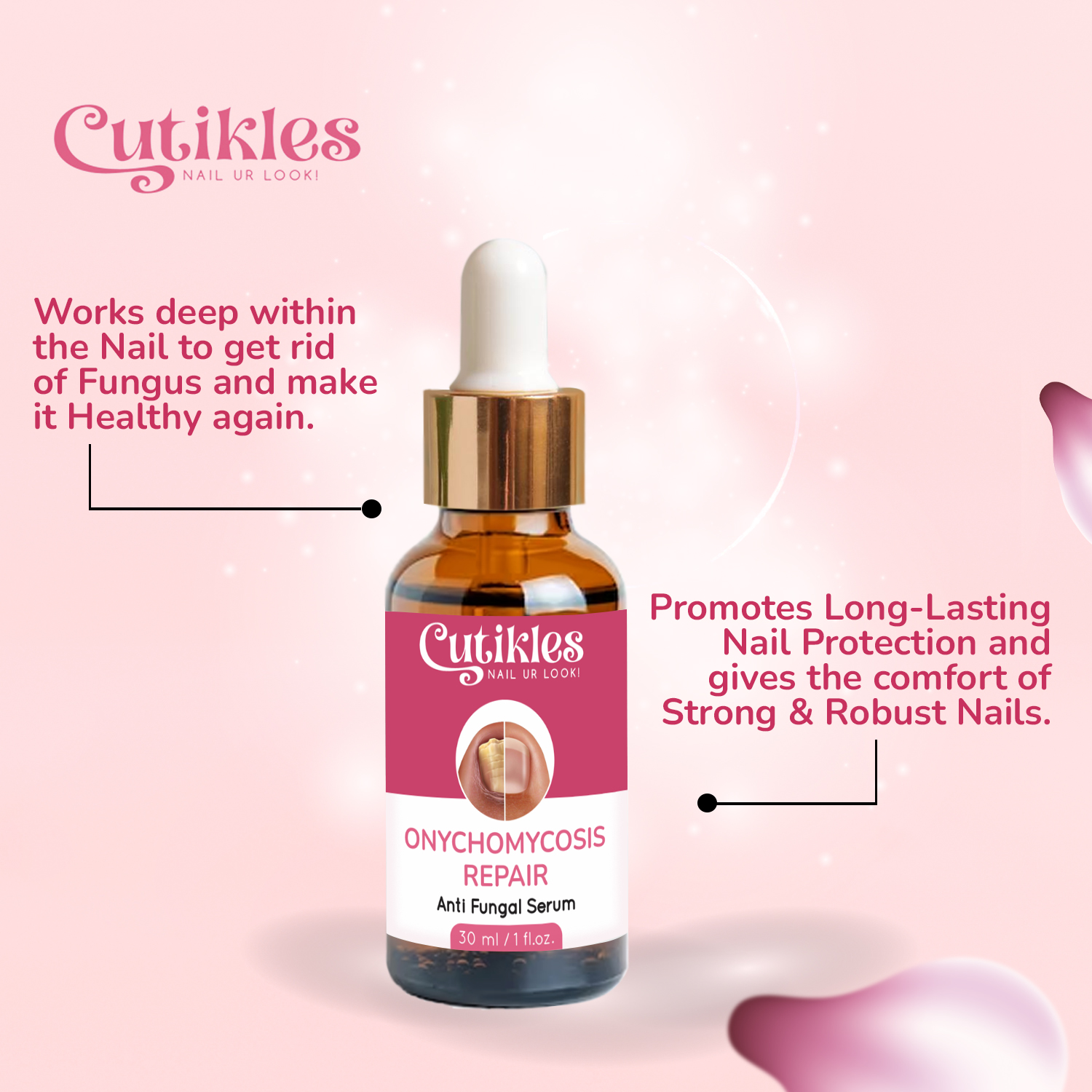 Cutikles Anti-Fungal Nail Serum – Growth, Repair & Shine (30ml) - Image 2